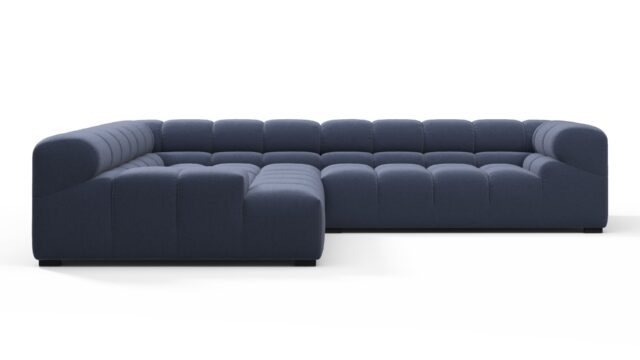 The Tufty – Royal Blue Wool, Corner (Left) – Sectional