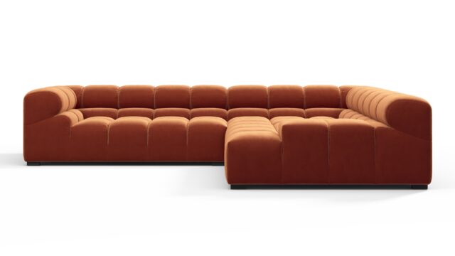 The Tufty – Spice Velvet, Corner (Right) – Sectional