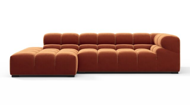 The Tufty – Spice Velvet, Small L (Left) – Sectional