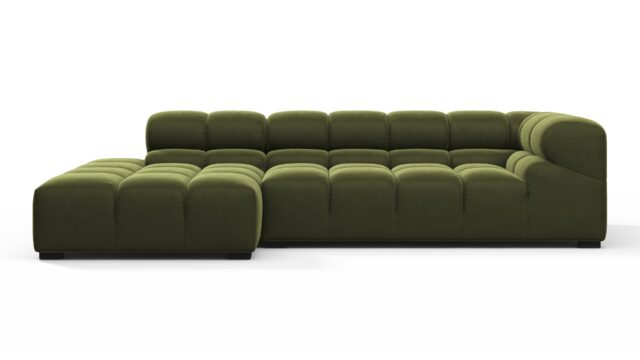 The Tufty – Thyme Luxe Velvet, Small L (Left) – Sectional