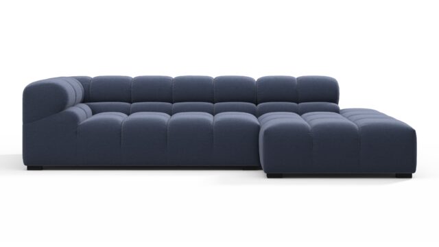 The Tufty – Royal Blue Wool, Small L (Right) – Sectional