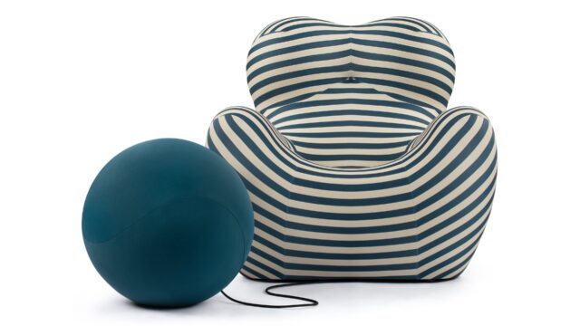 The Up – Teal Stripe with Teal Ball
