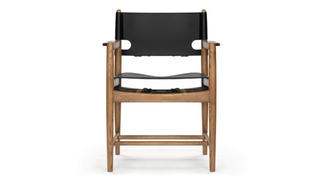 The Aksel – Deep Black Vegan Leather, Armchair