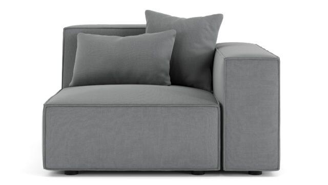 The Arles – Harbor Gray Flat Weave, Right Arm Module