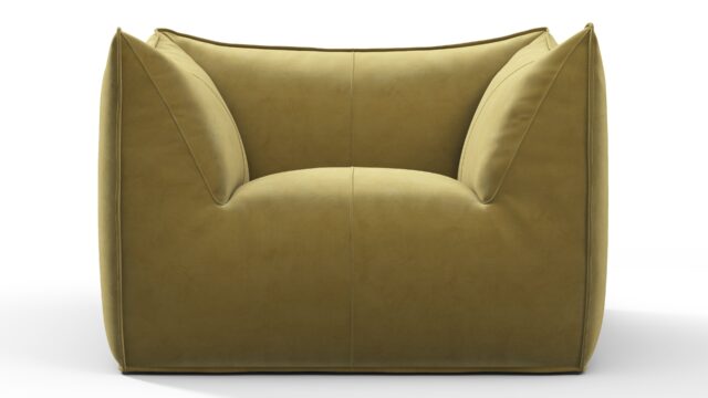 The Bambole – Olive Gold Velvet, Lounge Chair