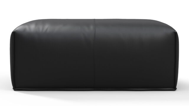 The Bambole – Vintage Black Vegan Leather, Ottoman