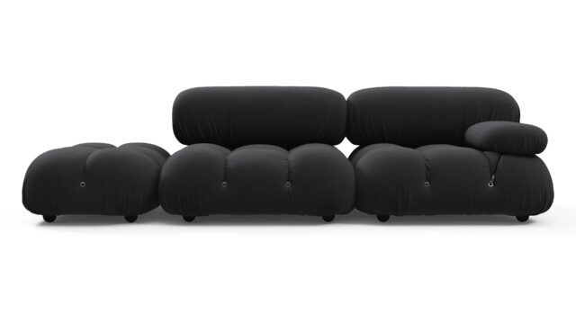 The Bellini Outdoor – Black Performance Weave (Outdoor), Open End Sofa (Left)