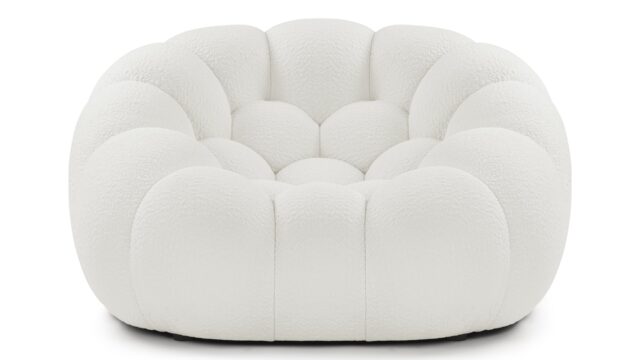 The Bubble – Cream Jersey, Lounge Chair