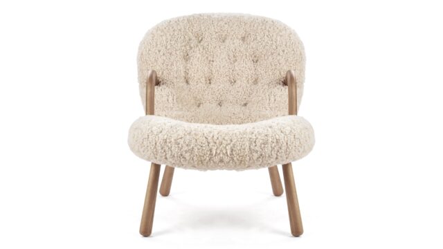 The Clam – Natural Luxe Sheepskin, Lounge Chair