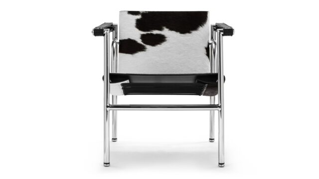 The Corbusier Armchair – Black/White Cowhide