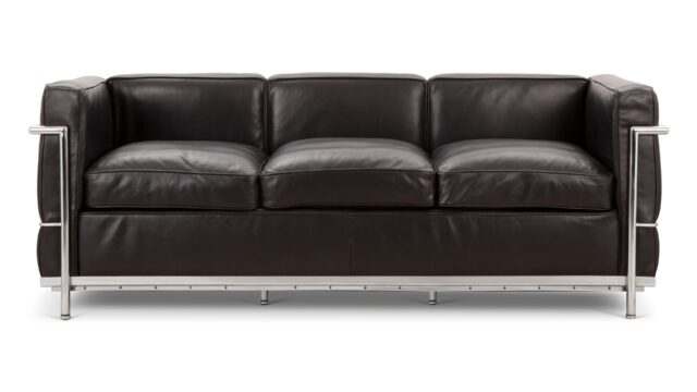 The Corbusier – Midnight Black Premium Leather, Petit Modele
