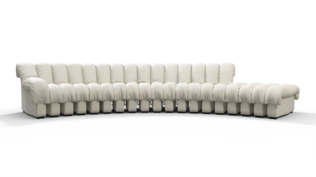 The DS 600 – Cream Vegan Leather, Sectional Sofa
