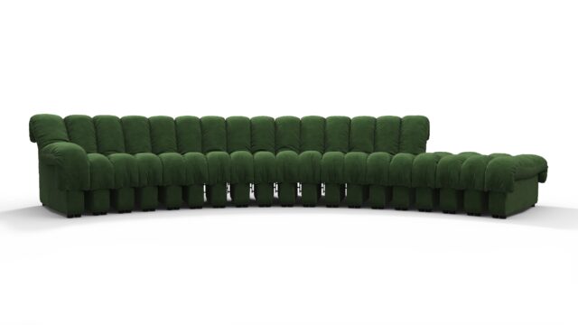 The DS 600 – Tarragon Vegan Suede, Sectional Sofa