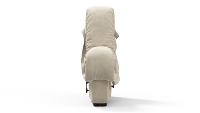 The DS 600 – Eggshell Vegan Suede, Intermediate Sofa Module