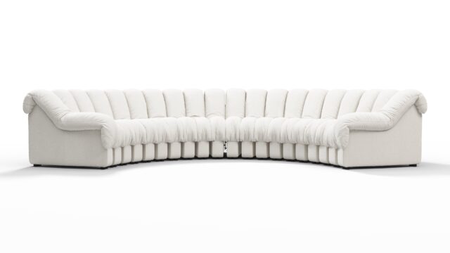 The DS 600 – White Boucle, Large Sectional