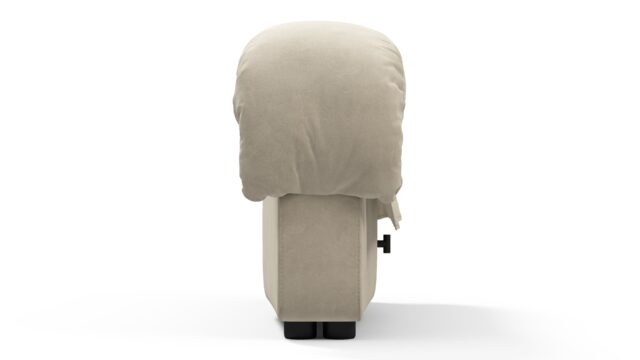 The DS 600 – Eggshell Vegan Suede, Left End Stool Module