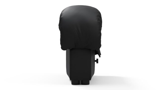 The DS 600 – Black Vegan Leather, Left End Stool Module