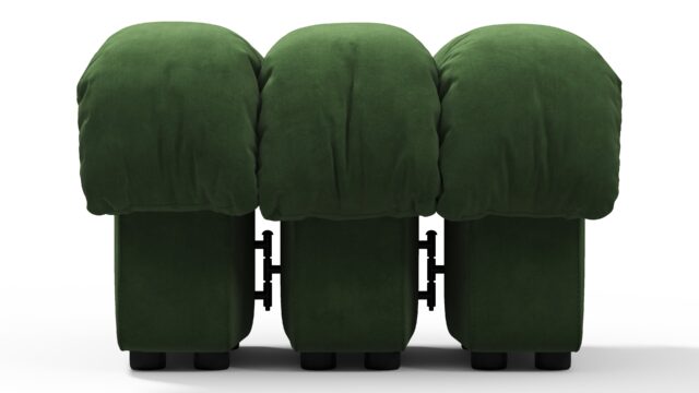 The DS 600 – Tarragon Vegan Suede, Ottoman