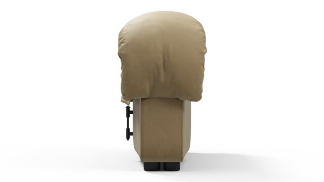 The DS 600 – Beige Vegan Leather, Right End Stool Module