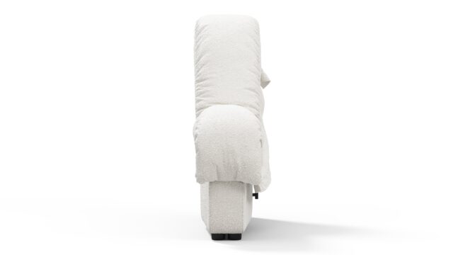The DS 600 – White Boucle, Left End Sofa Module