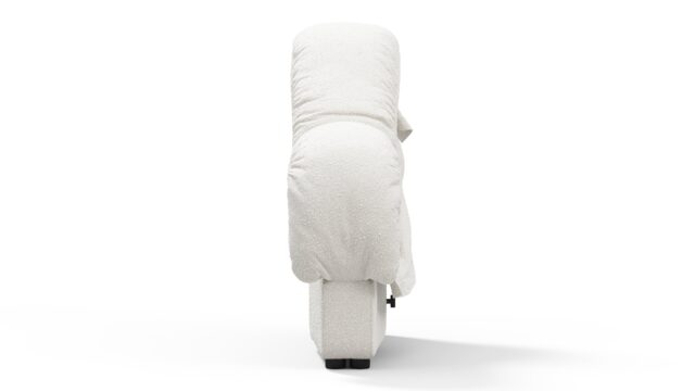 The DS 600 – White Boucle, Left End Sofa Module