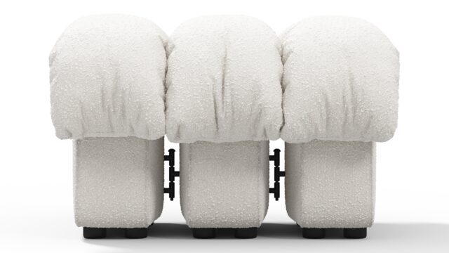 The DS 600 – White Boucle, Ottoman