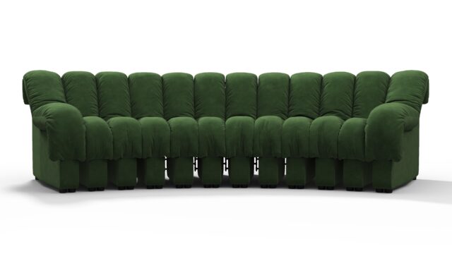 The DS 600 – Tarragon Vegan Suede, Three Seater Sofa