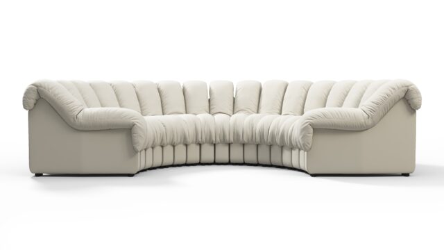 The DS 600 – Cream Vegan Leather, Sectional