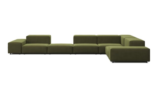 The Extrasoft – Spruce Luxe Velvet, Large Corner (Right)