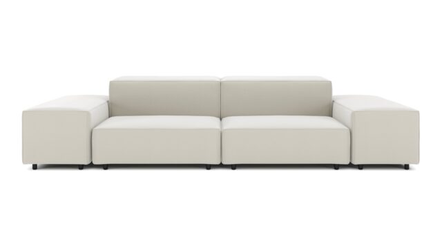 The Extrasoft – Oatmeal Brushed Weave, Two Seater Sofa