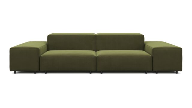 The Extrasoft – Spruce Luxe Velvet, Two Seater Sofa