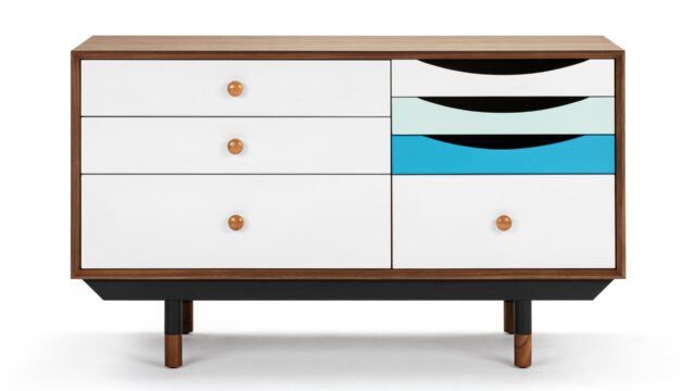 The Finn Juhl – Walnut and Blue, Small Credenza