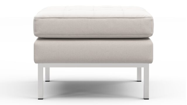 The Florence – Snow White Wool, Ottoman