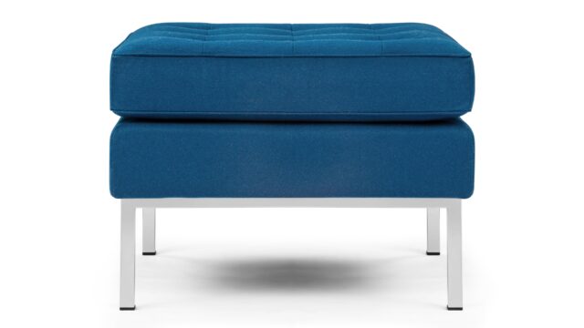 The Florence – Indigo Blue Wool, Ottoman