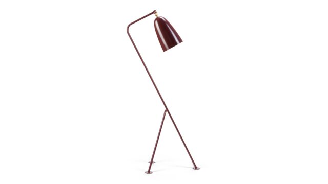 The Grasshopper – Burgundy, Floor Lamp