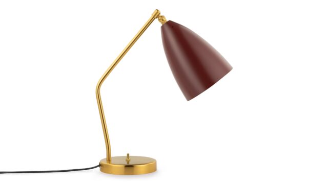 The Grasshopper – Burgundy, Table Lamp