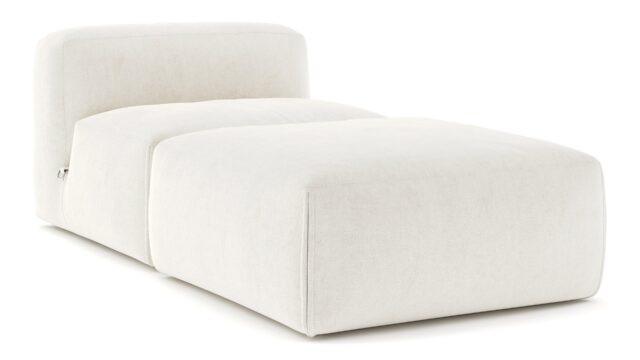 The Le Mura – Natural Linen, Chaise Lounge