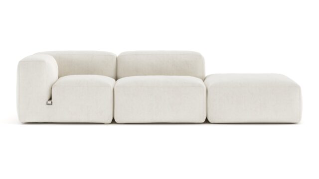 The Le Mura – Natural Linen, Open End Sofa (Right)