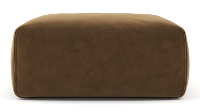 The Le Mura – Brown Vegan Suede, Ottoman