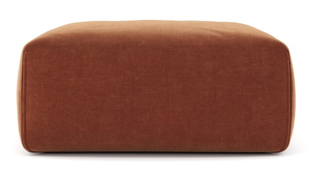 The Le Mura – Rust Chenille, Ottoman