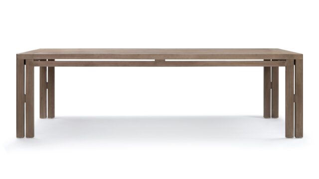 The Lusso – Weathered Teak, 98in Dining Table