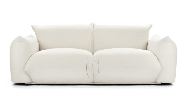 The Marenco – Ivory Linen, Two Seater Sofa