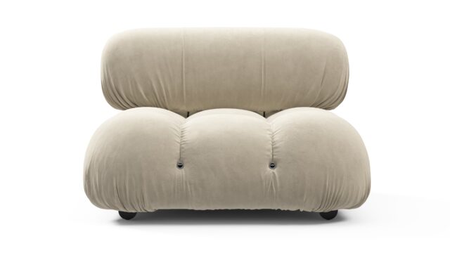 The Bellini – Eggshell Vegan Suede, Armless Module