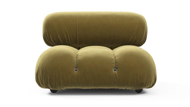 The Bellini – Olive Gold Velvet, Armless Module