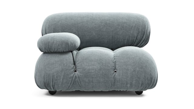 The Bellini – Cerulean Chenille, Left Arm