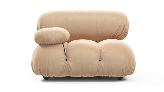 The Bellini – Ecru Velvet, Left Arm