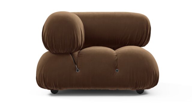 The Bellini – Mocha Velvet, Left Corner