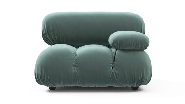 The Bellini – Jadeite Luxe Velvet, Right Arm