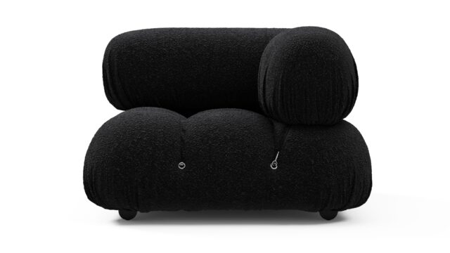 The Bellini – Black Boucle, Right Corner