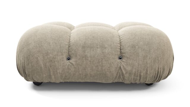 The Bellini Ottoman – Beige Gray Chenille, Ottoman